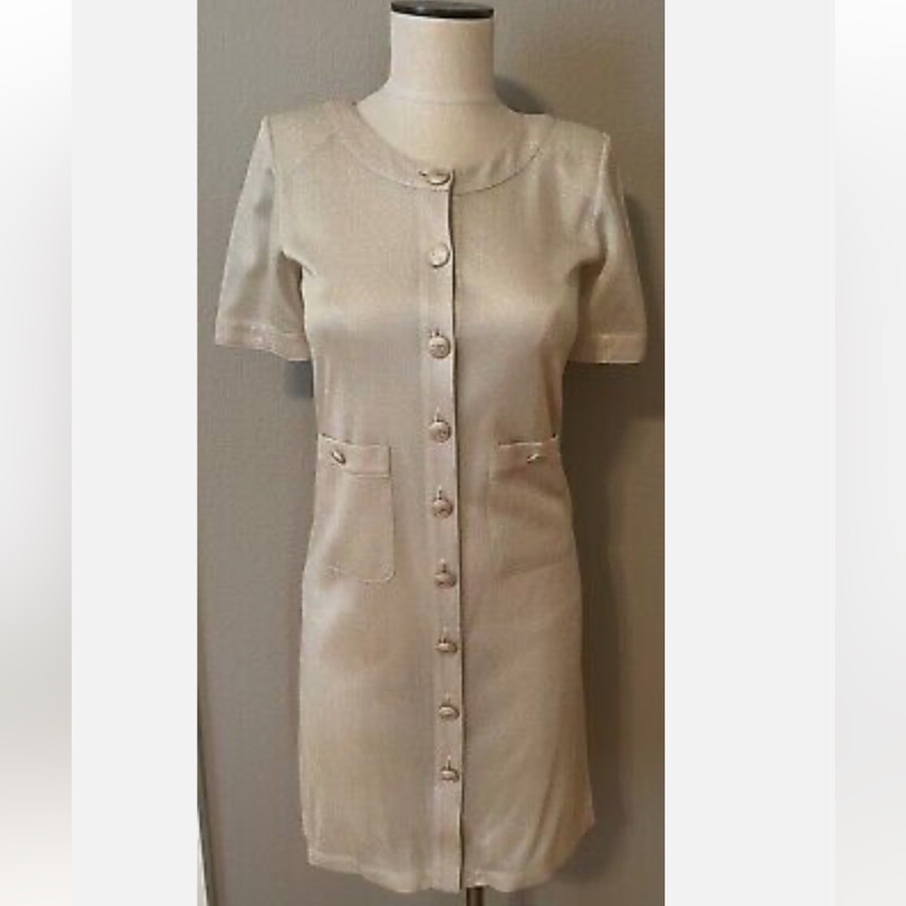 CHANEL Gold Dress